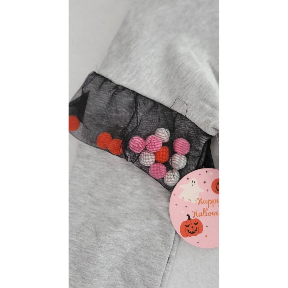 Maddie Michelle Little Miss BOOtiful Gray Kids Hoodie With  Socks 5 NWT